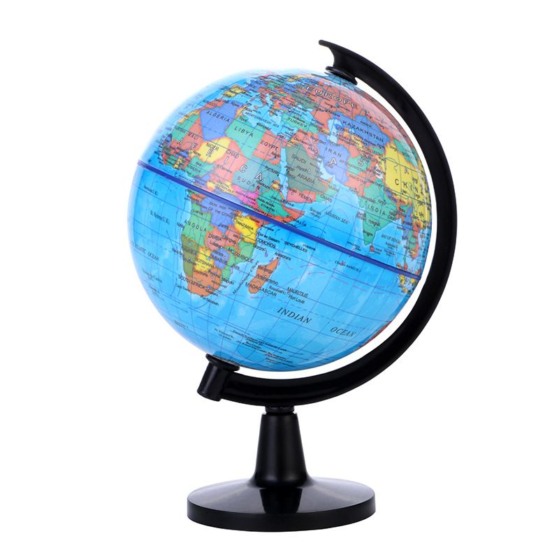 Factory direct full plastic 10.6cm HD globe student standard teaching globe English version_voghion.com
