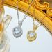 Nuovo amore Zircone Colore Cuore Zircone Luce Lusso Joker Creativo Personalizzato Collana Geometrica_voghion.com