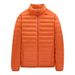 Men's Lightweight Down Jacket With 90% White Duck Down, Stand Collar Slim Fit Winter Coat For Casual & Urban Style_voghion.com