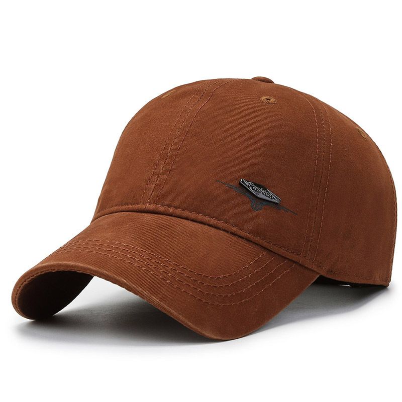 Versión coreana de gorra de béisbol de mezclilla lavada desgastada, versátil para hombres y mujeres en la calle, tablero ligero curvado_voghion.com