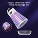 USB Bug Zapper, Mosquito Killer Lamp, Portable Hanging Loop Bug Zapper, IPX5 Waterproof, 2000mAh Fly Zapper For Summer Trip, Outdoor Camping Black_voghion.com