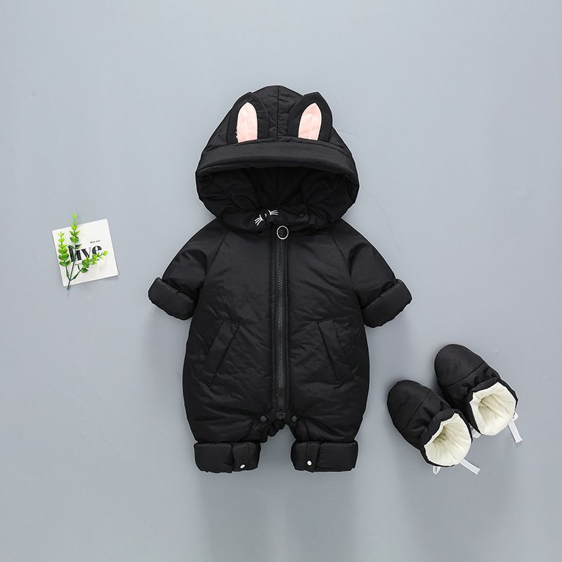 Baby autumn and clothing, baby Korean version thickened cotton jacket, newborn warm clothes for winter outings_voghion.com