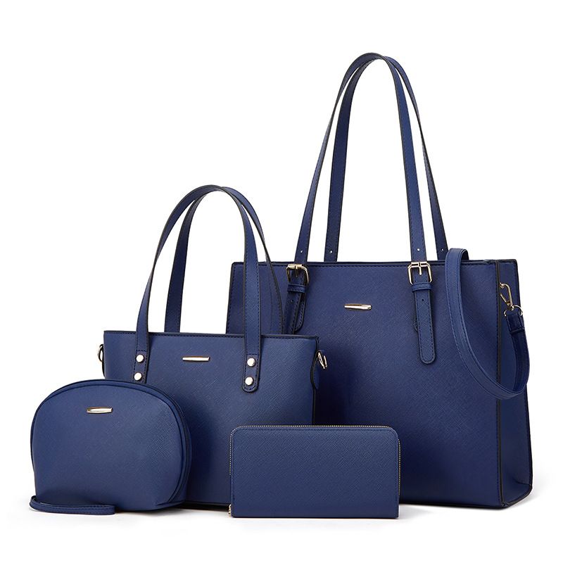 Set de geantă de mână pentru femei, geantă de umăr cu o singură mână, set de 4 piese, geantă la modă_voghion.com