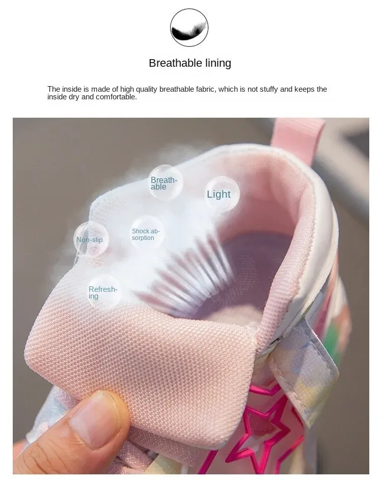 Wiosna moda dziecięca klasyczne antypoślizgowe dziecięce trampki 2024 jesienne nowe buty do chodzenia dla dziewczynek Casual Outdoor_voghion.com