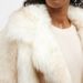 "Oversized Faux Fox Fur Coat – Stylish Cropped Jacket With Notched Lapel & 3D Embellishments (XS-2XL)"_voghion.com