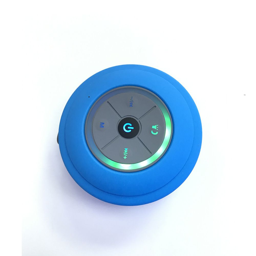 Q9 Waterproof Bluetooth Speaker With Suction Cup - Wireless Car & Bathroom Speaker With 7-Color LED Lights_voghion.com