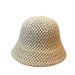 2024 Spring/summer New Korean Version of Niche Knitted Fisherman Hat, Women's Hollowed Out Basin Hat, Small Face, Plain Face, Versatile Bucket Hat_voghion.com