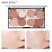 MISS ROSE Makeup 8 Colors Long Lasting Makeup Oil Control Makeup Powder Waterproof Contour Concealer Powder_voghion.com