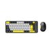 QW06 Office Entertainment Dual-mode Color Keyboard And Mouse Set Wireless Bluetooth Universal Keyboard Girls High-value Set_voghion.com