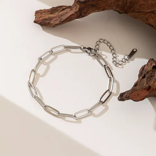 Gold Thin Choker Simple Minimalist Chain Layered Short Titanium Steel Necklace Niche Design Versatile_voghion.com