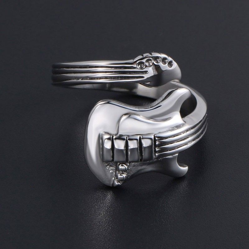 Herren E-Gitarre Rock Punk Style Damen INS Nischendesign Hip Hop Verstellbarer Zeigefingerring_voghion.com