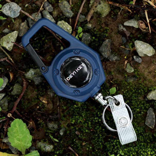 Retractable Elastic Rope Outdoor Portable Buckle Anti-Lost Extended Cord High Resilience Easy Pull Keychain_voghion.com