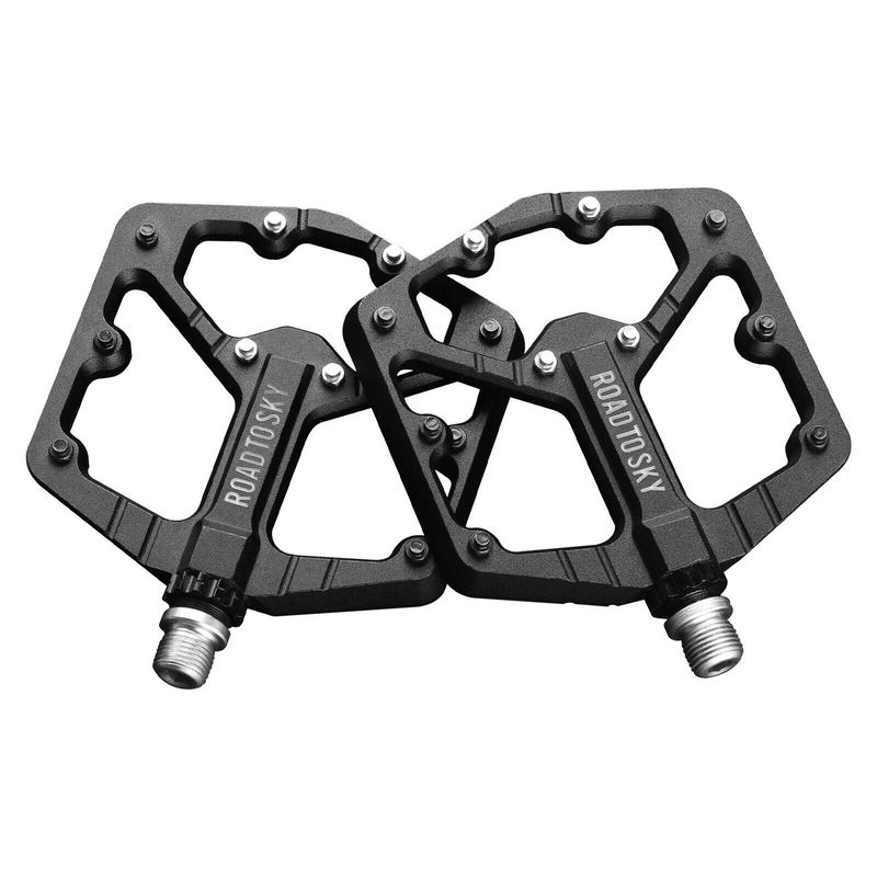 Pedales de bicicleta ROCKBROS Pedales de aluminio para bicicleta de montaña Pedales con rodamientos sellados Antideslizantes 9/16 BMX Bicicleta de carretera_voghion.com
