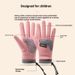 Children's Warm Gloves With Winter Velvet, Anti Slip Protection, Windproof, Outdoor Cycling, Student Roller Skating Sports Gloves_voghion.com