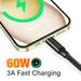 60W Schnellladekabel USB C Typ C PD für iPhone 16 15 Pro Max Samsung S25 S24_voghion.com