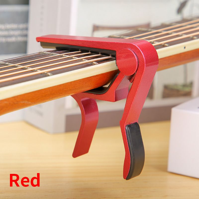 Aluminum Alloy Capo Quick-Change Adjustable Clamp Acoustic, Electric, Classical & Ukulele 5 Colors (White, Red, Blue,_voghion.com