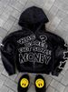 Men's 3D Print Zip-Up Hoodie - Streetwear Jacket With Bold Graphics, Oversized Fit (Black, S-XL)_voghion.com