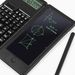 Solar-Powered Handwriting Calculator With 12-Digit Display, Portable Writing Pad For Office & School, Eco-Friendly Battery-Free Operation_voghion.com