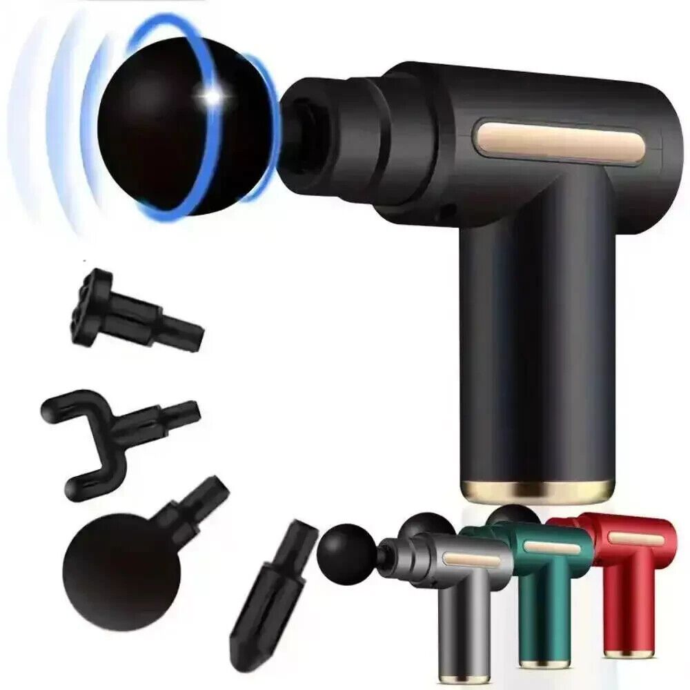 USB Mini -hierontapistooli Fascia-laite Lihasten rentoutuminen Tärisevä pistoolitanko Hieronta_voghion.com