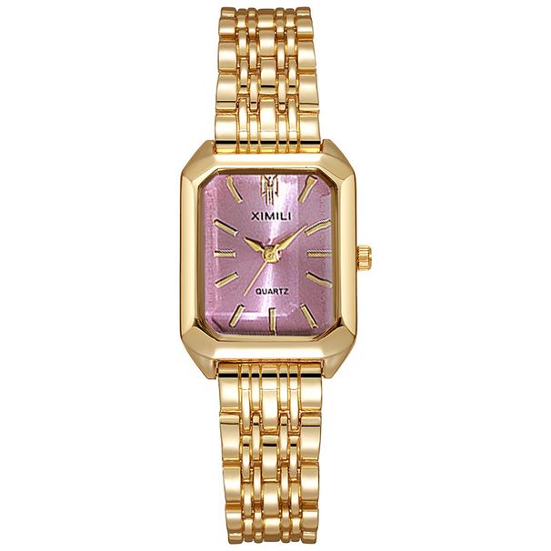 Gli orologi da donna sono orologi al quarzo quadrati e squisiti, semplici orologi da donna quadrati con cinturino in acciaio e moda_voghion.com