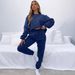 Langärmliges Damen-Set aus Kapuzenpullover und Jogginghose – Fleecegefütterte Winter-Loungewear, einfarbig passendes Outfit (erhältlich in S-3XL, mehrere Größen)_voghion.com