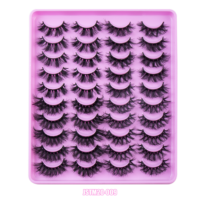 Lash extension set 20 pairs of mixed false eyelashes Natural thick mink eyelashes Daily makeup eyelashes_voghion.com