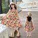 Sommergeschenk Strohhut Kleid für Mädchen 2024 neue koreanische Version mittelgroße Kinder Blumenweste dünner Rock_voghion.com