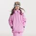 Unisex-Schneejacken- und Hosen-Set für Kinder – Wasserdichter Skianzug für Jungen und Mädchen, leichte Wärmeisolierung, verschiedene Blumenmuster in Blau/Rosa_voghion.com
