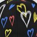 Graffiti heart-shaped printed personalized graffiti baseball cap, wide curved eave duckbill cap_voghion.com