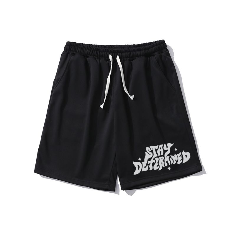 2023 nowe letnie spodnie bawełniane frotte męskie listowe proste spodnie na co dzień Capris Mid spodnie sportowe Trend_voghion.com