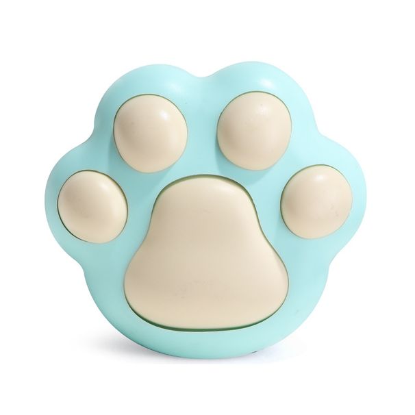 Cute Cat Paw USB Hand Warmer – Rechargeable Pocket Heater With LED Display, 3-Temperature Settings For Winter Comfort (Pink/Blue/Green)_voghion.com