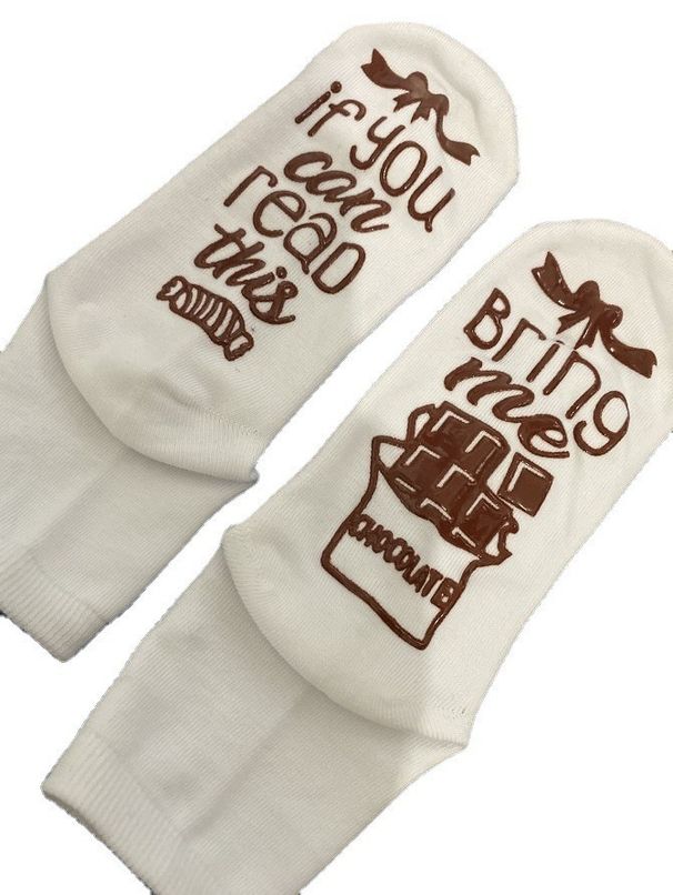 Damstrumpor OM DU KAN LÄSA DETTA, limma strumpor mittrörsstrumpor till julklappar_voghion.com