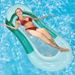 New Printed Inflatable Floating Row Foldable Backrest Swimming Ring Inflatable Floating Bed Water Lounge Chair Inflatable Net Floating Row_voghion.com