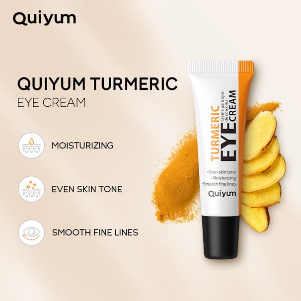 Kit di strumenti per il trucco QUIYUM Crema per gli occhi in polvere di radice di curcuma 15 g Idratante, nutriente e protettiva per la zona degli occhi_voghion.com