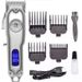 Professional Barber Clipper – Cordless Titanium Fade Machine With LCD Display, Ultra-Quiet 36dB, 5 Precision Guards_voghion.com