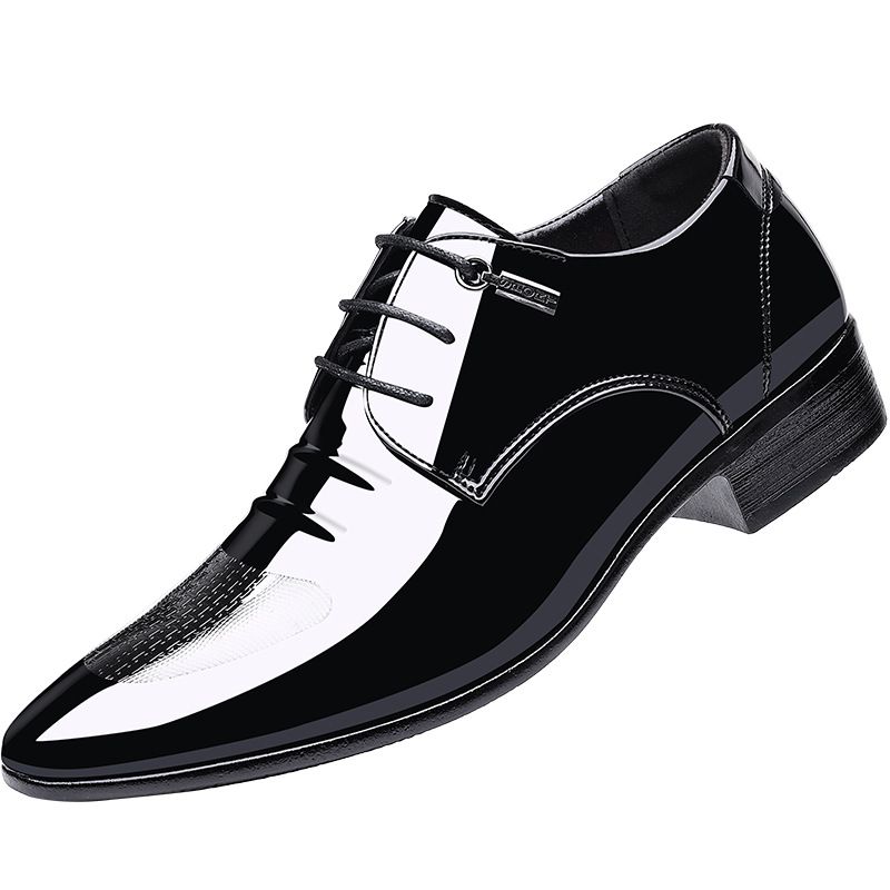 Herren Business Patent Herbst Herren Neue Spitzschuhschuhe, Low Top Abendkleid, Große Lederschuhe_voghion.com