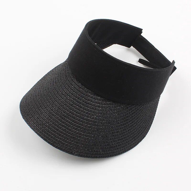 Magic Tape Panama Vrouwen Strohoed Lege Top 2020 Vrouwen Zomer Hoed Zonbescherming Outdoor Sport Vissen Strand Chapeau MZ010_voghion.com