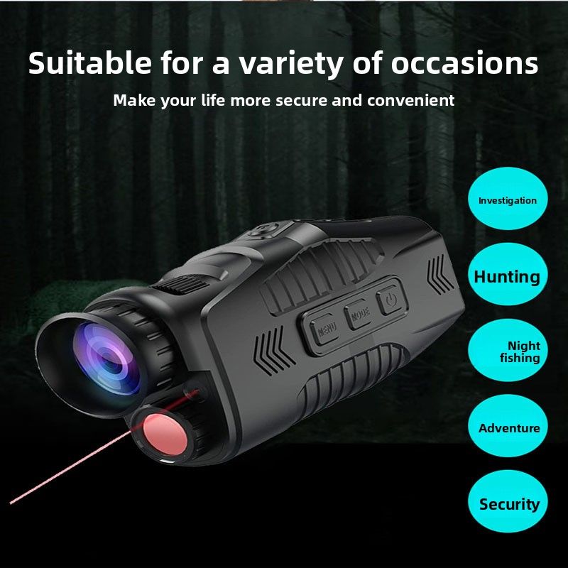 Télescope électronique numérique portable pour l'extérieur, vision nocturne infrarouge HD_voghion.com