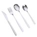 Set di posate in acciaio inossidabile in stile coreano da 4 pezzi: coltello, forchetta e cucchiaio lucidati a specchio | Regalo elegante per casa, ufficio ed eventi_voghion.com