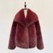 Luxury Faux Fox Fur Coat – Oversized Lapel, Plush & Warm Winter Coat For Women_voghion.com