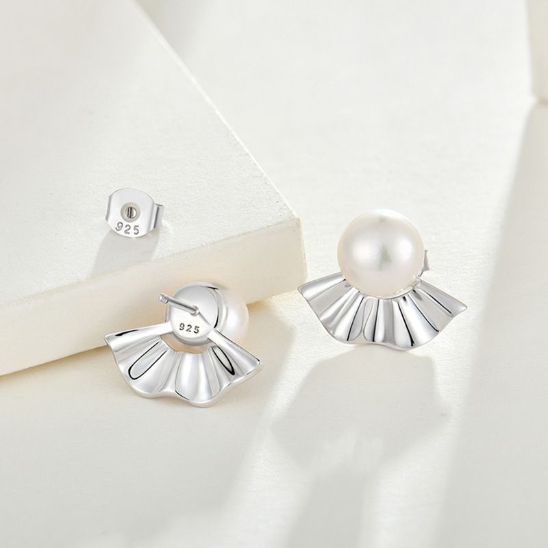Brincos de pérolas de água doce s925 brincos de prata esterlina brincos leves joias femininas de luxo joias de prata_voghion.com