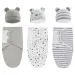 1/2PCSBabies Sacos de Dormir Bebê Recém-nascido Cocoon Swaddle Wrap Envelope 100% Algodão 0-6 Meses Bebê Cobertor Swaddling Wrap Sleepsack_voghion.com