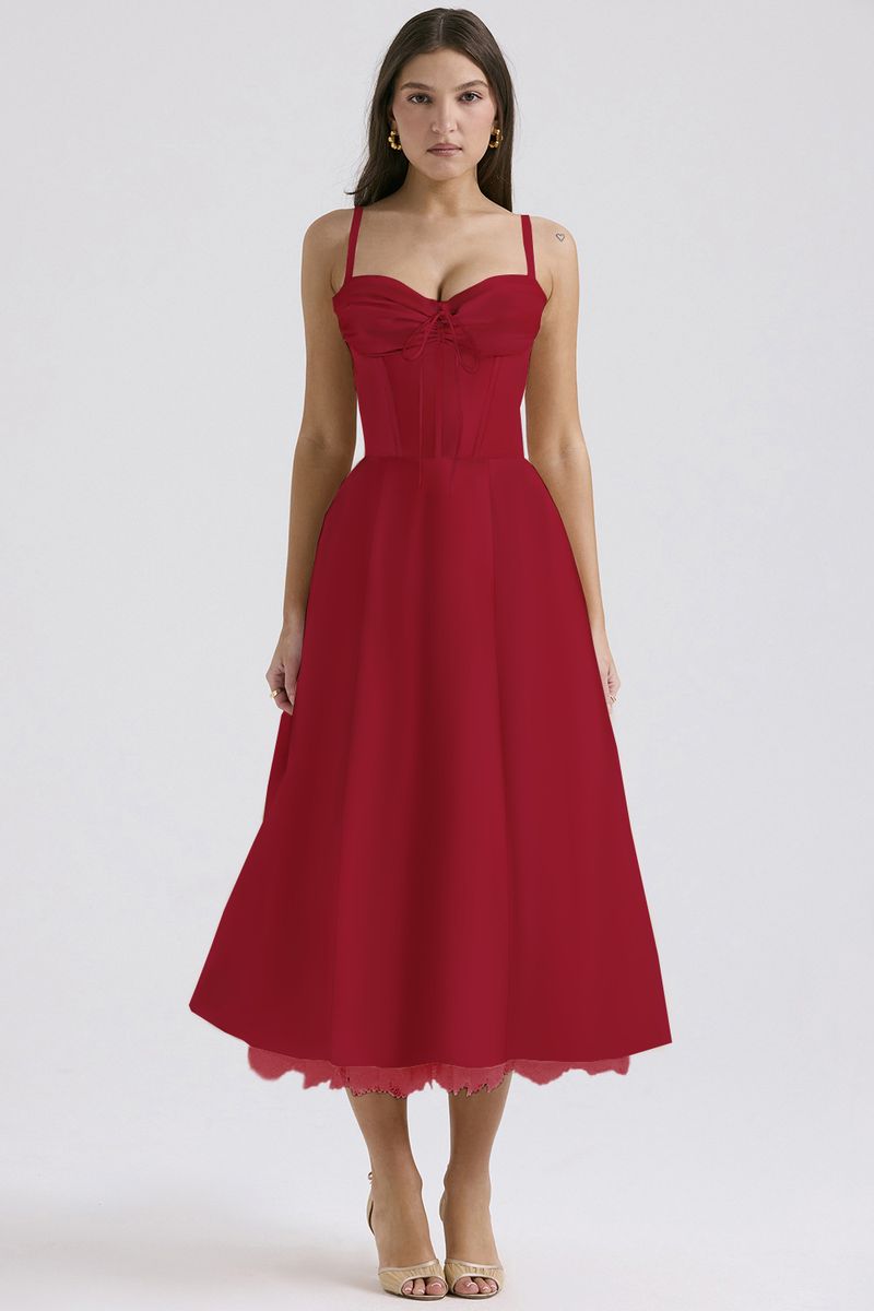 Women's Clothing temperament floral series summer suspender gentle style dress slim floral suspender long dress_voghion.com