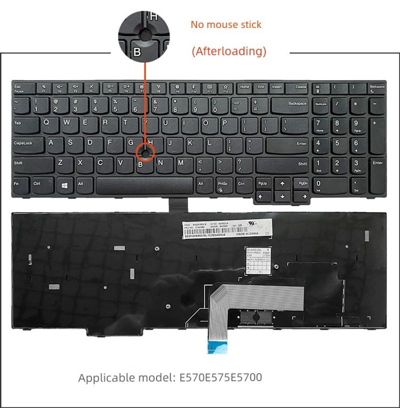 Lenovo ThinkPad E450 E455 E4470c E475 E550 W450 E460 Klavye E465 için geçerlidir_voghion.com