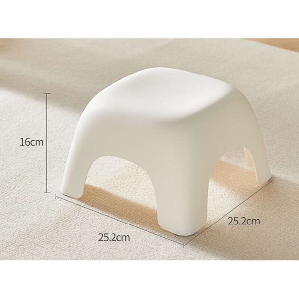 Sød plastik lille husholdningsbørnestol med fire hjørner, fortykket og stabelbar, skridsikker badeværelsesstol, lav babystep_voghion.com