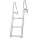 Lbs Pontoon Dock 350 Scaletta rimovibile in gomma da 4'' con scala per barca antiscivolo e ampia capacità di carico con tappetino in lega di alluminio_voghion.com