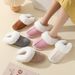 New Women Indoor Slippers Warm Plush Home Slipper Anti Slip Autumn Winter Shoes House Floor Soft Slient Slides S056_voghion.com