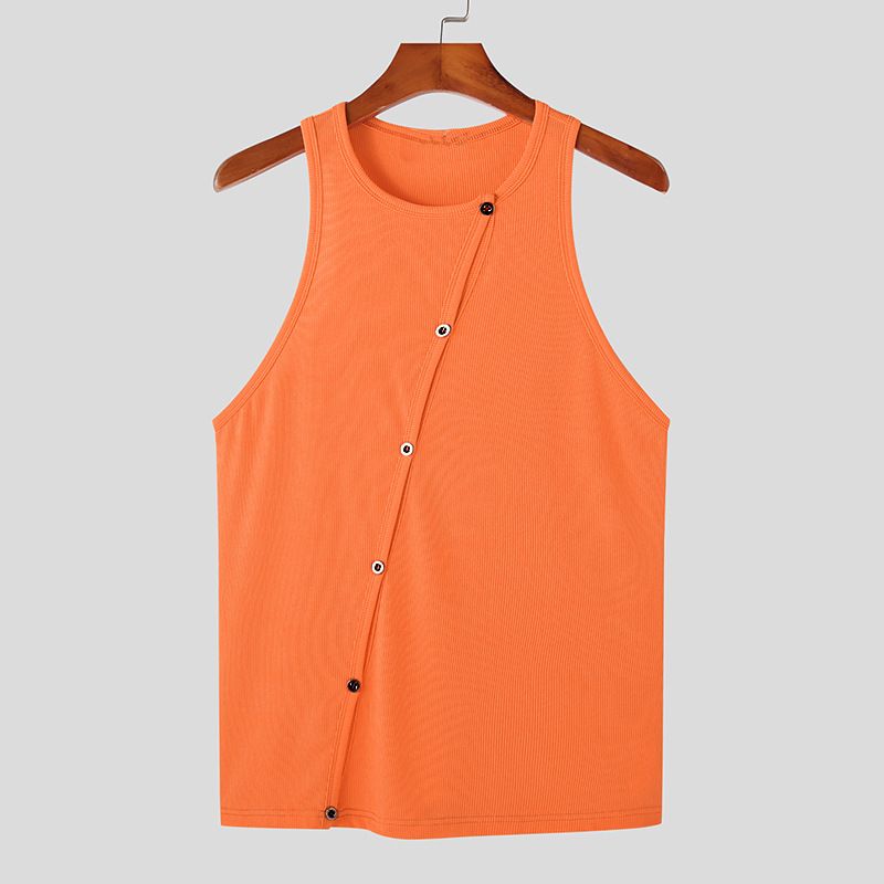 Man's clothing Men's elastic fashion corset cardigan men sexy tight vest muscle_voghion.com