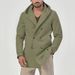 Stylischer Trenchcoat für Herren mit zweireihigem Design, mittellange Jacke aus Baumwollmischung für Frühling und Herbst, Slim Fit Freizeitmantel_voghion.com