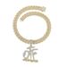 Collana cubana con ciondolo a forma di lettera con diamanti, alla moda, accessori hip hop alla moda per uomini e donne_voghion.com